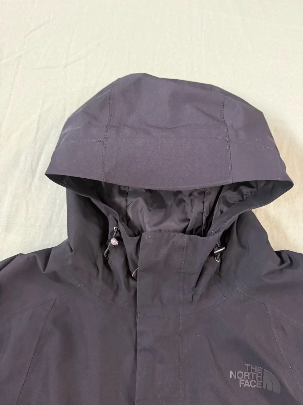 Men's The North Face Soft Shell Full Zip Fleece Lined Jacket Black L